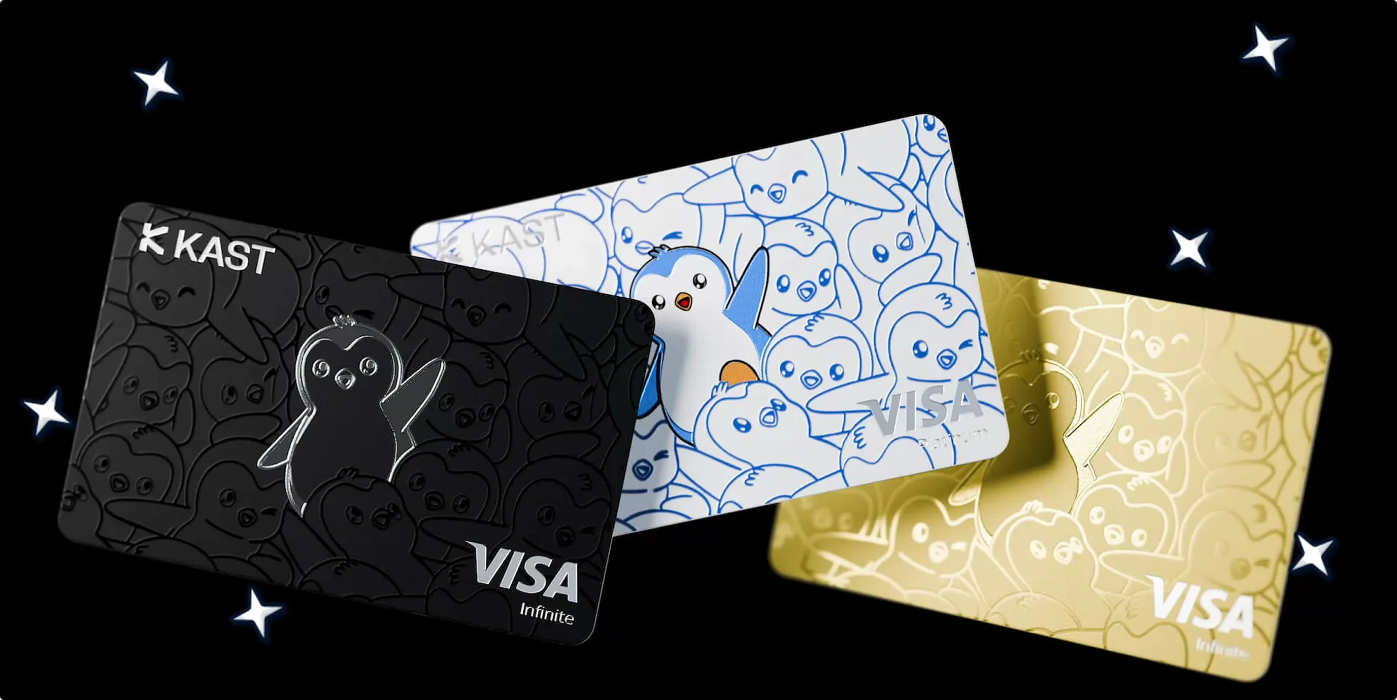 The Pengu, Pengu Black and Pengu Gold cards